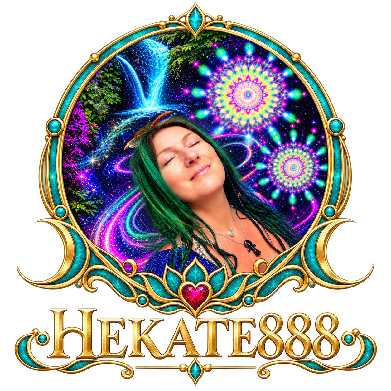 Logo HEKATE888 z Ayą